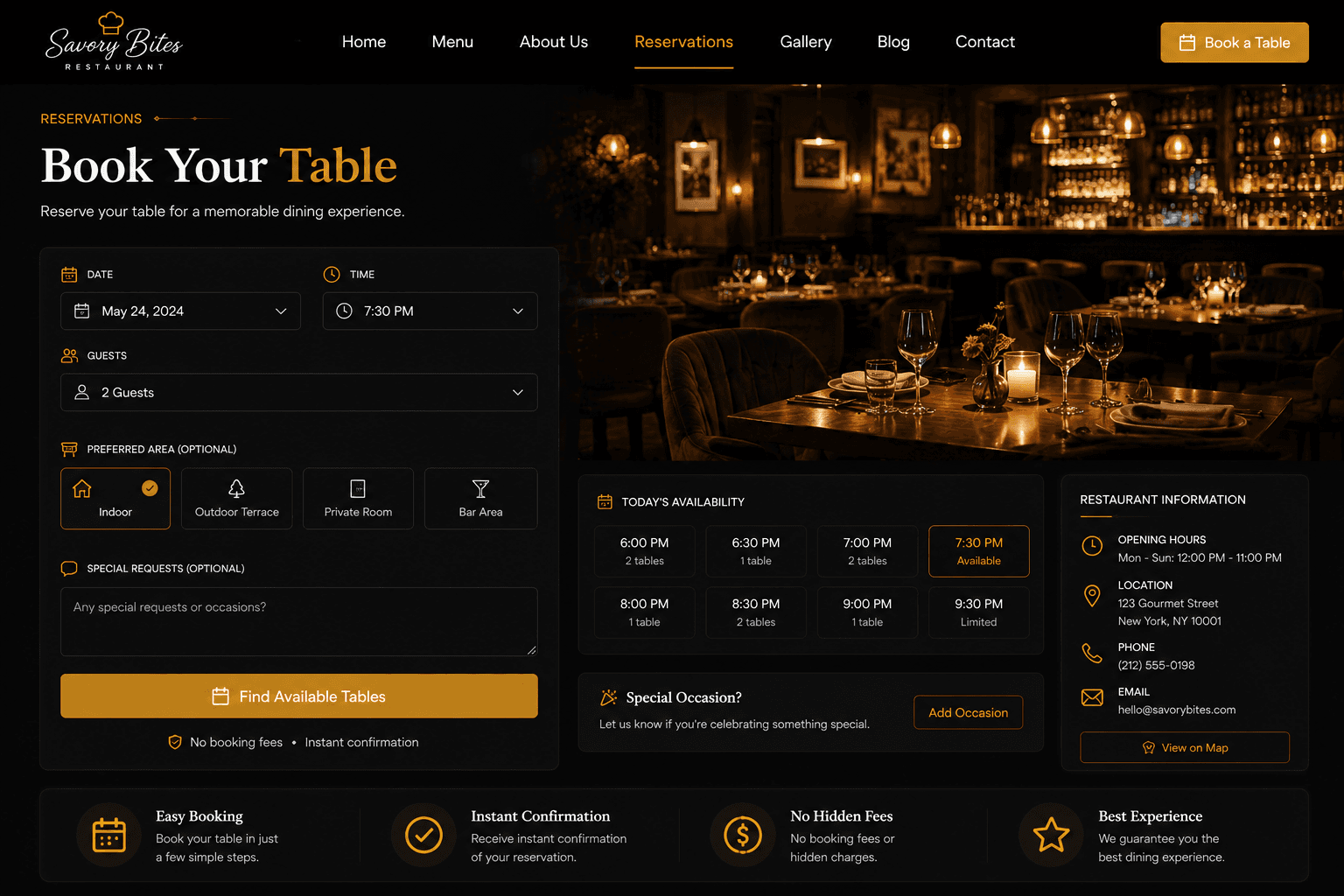 Reservations