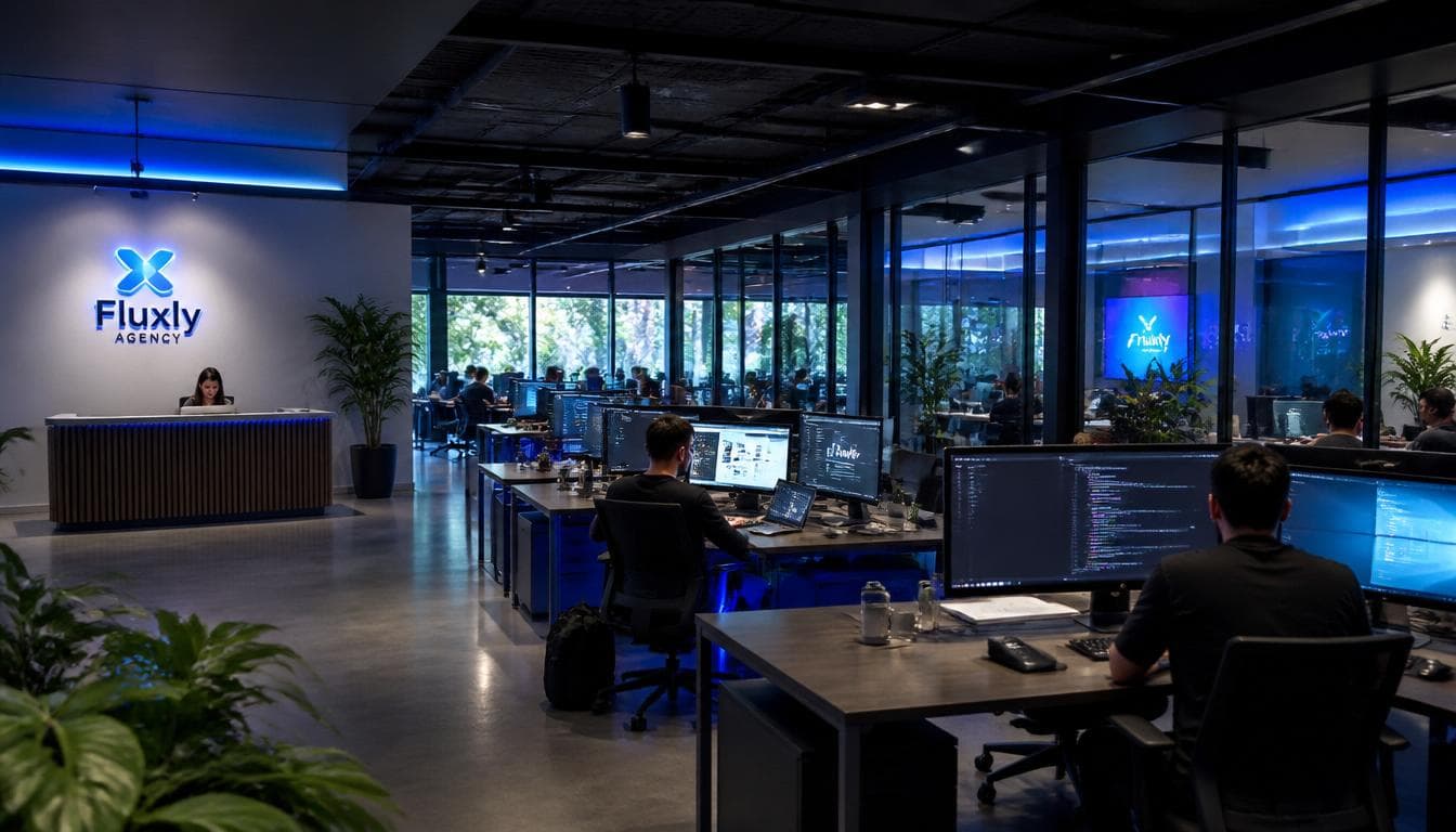 Inside the Fluxly Agency studio